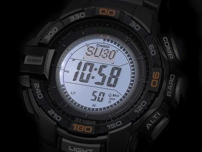 Мужские цифровые спортивные часы Casio Pro Trek PRG-270-1 Tough Solar