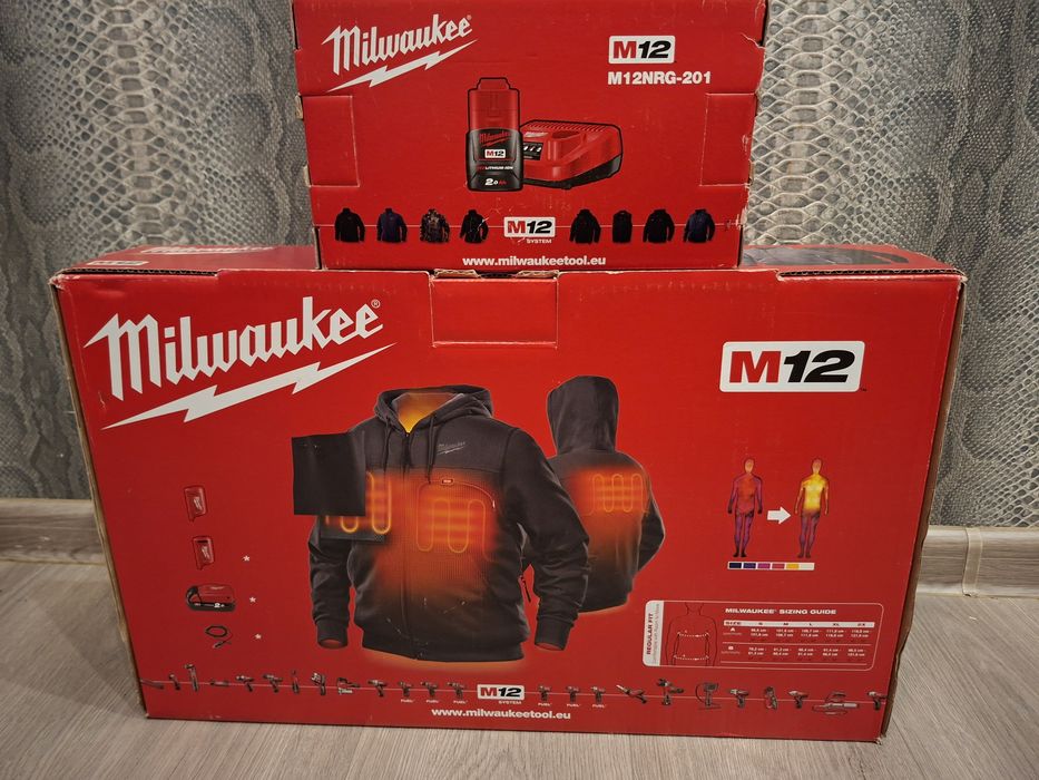 Bluza Milwaukee XL + bateria + ładowarka