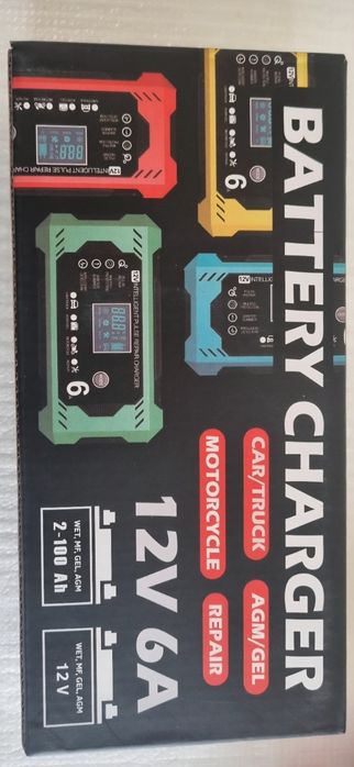 Vendo carregador inteligente de bateria 12V 6A, novo e na caixa.