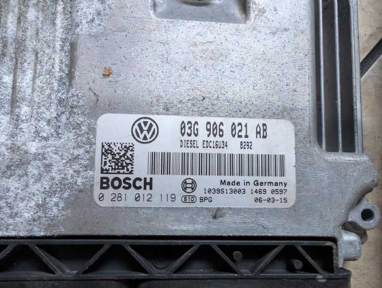 Komputer sterownik silnika zestaw do odpalenia VW Passat B6 2.0 TDI