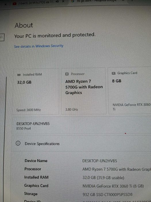 Ryzen 7 + 3060Ti , 32 ram