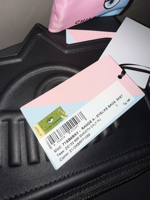 Chiara Ferragni Range A Eyelike Bags torebka listonoszka czarna nowa