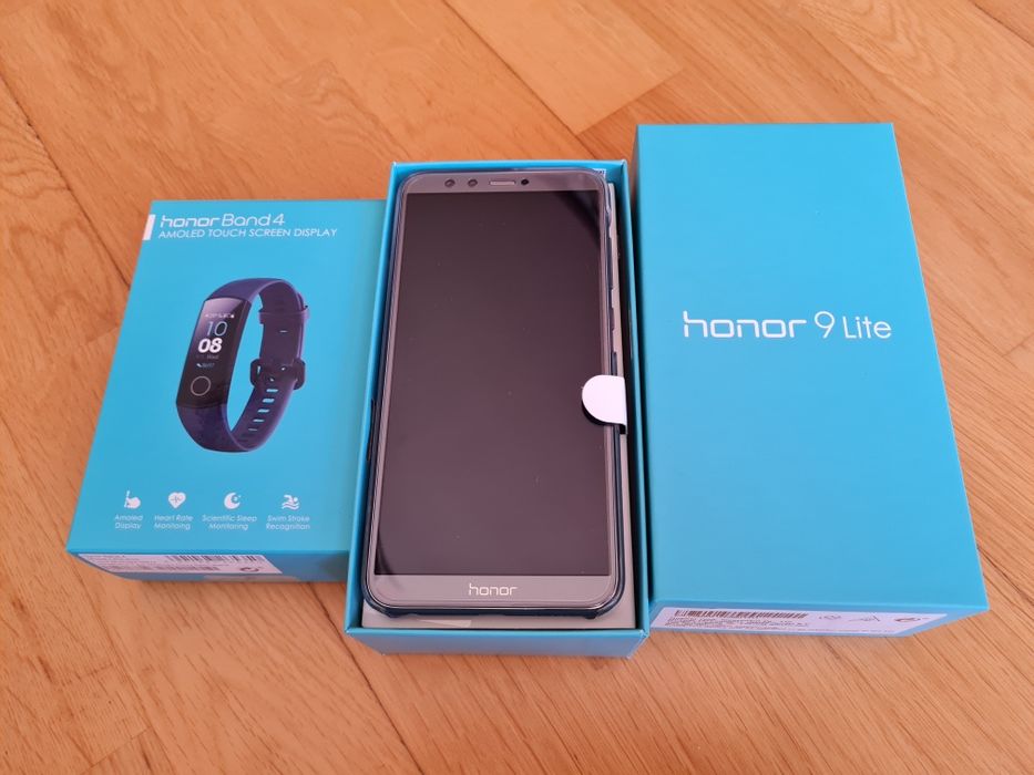 Snartphone Honor 9 Lite + smartwatch Honor Band 4, novos