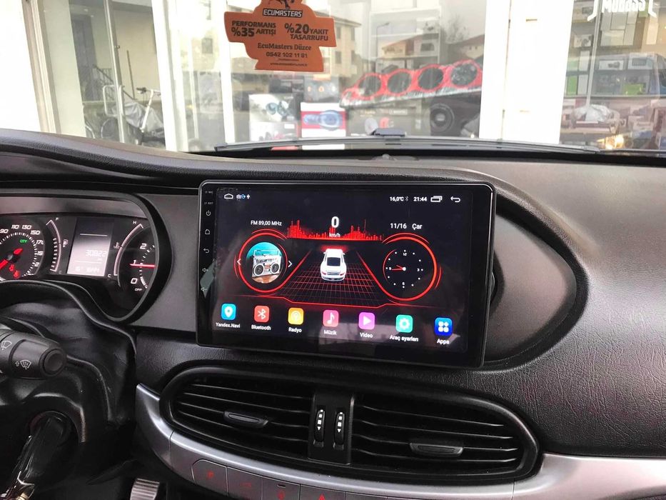(NOVO) Rádio 2DIN 9" • Fiat TIPO (2015 até 2018) • Android [4+64GB]