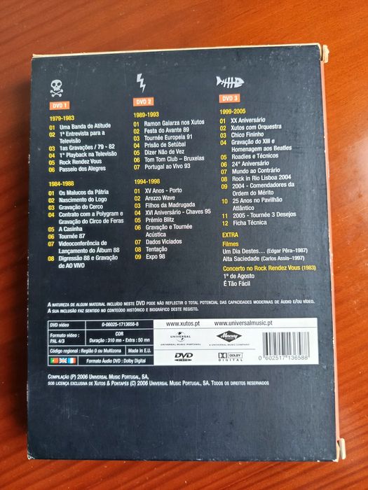 Triplo DVD Xutos e Pontapés