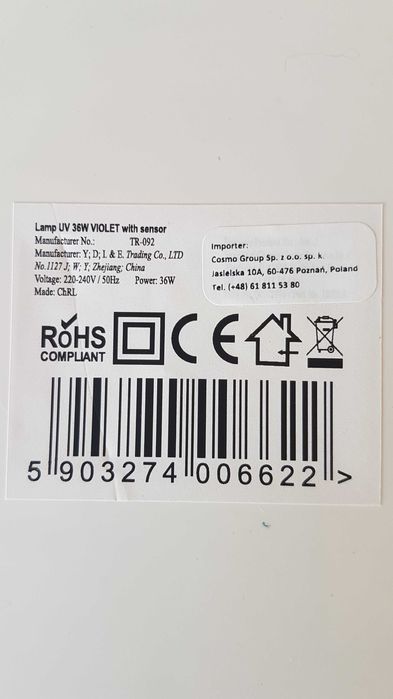 Neonail lampa do paznokci UV 36W