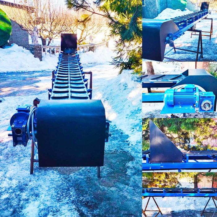 Погрузчик ленточный конвейер наклонный, стационарный, СК-500*6000