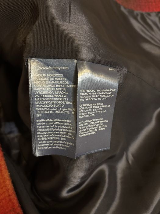 Damski płaszcz w kratę Tommy Hilfiger