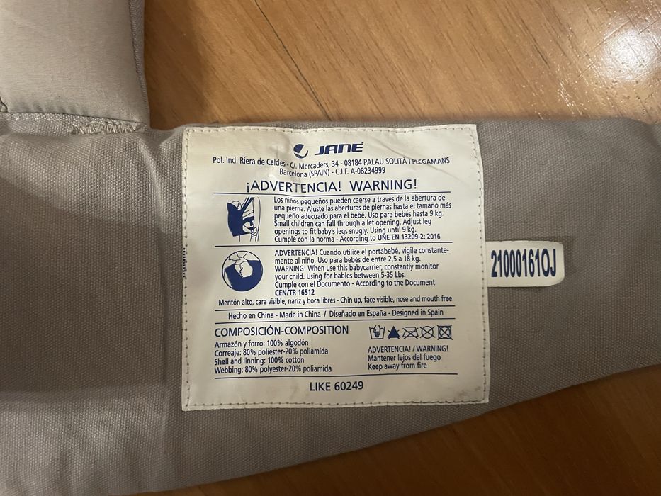 Marsúpio JANÉ LIKE bebe