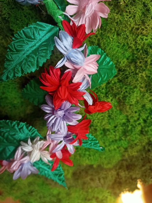 Веночек с лентами и бусы