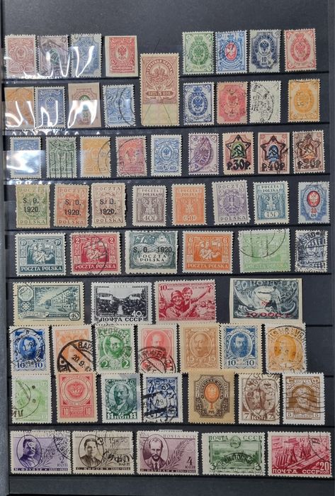 Nr.1 ,znaczki Rosja/Polska