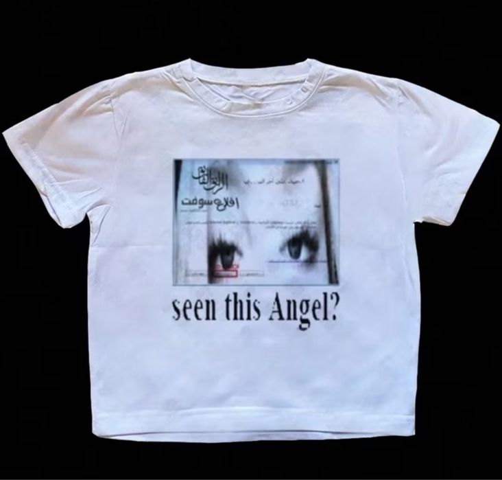ФУТБОЛКА seen this Angel? широкая оверсайз