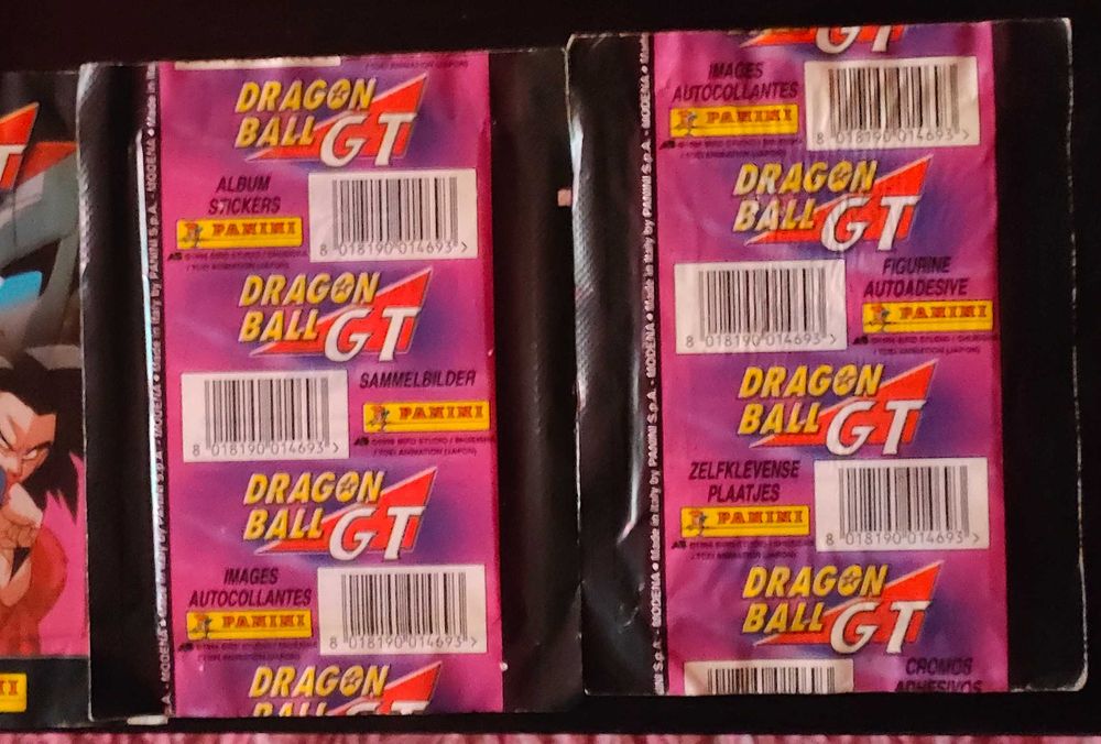 Dragon Ball GT saquetas seladas raras