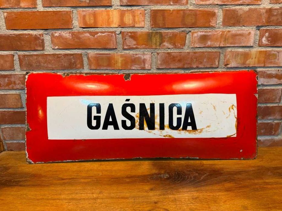 Szyld emaliowany, znak, blacha.