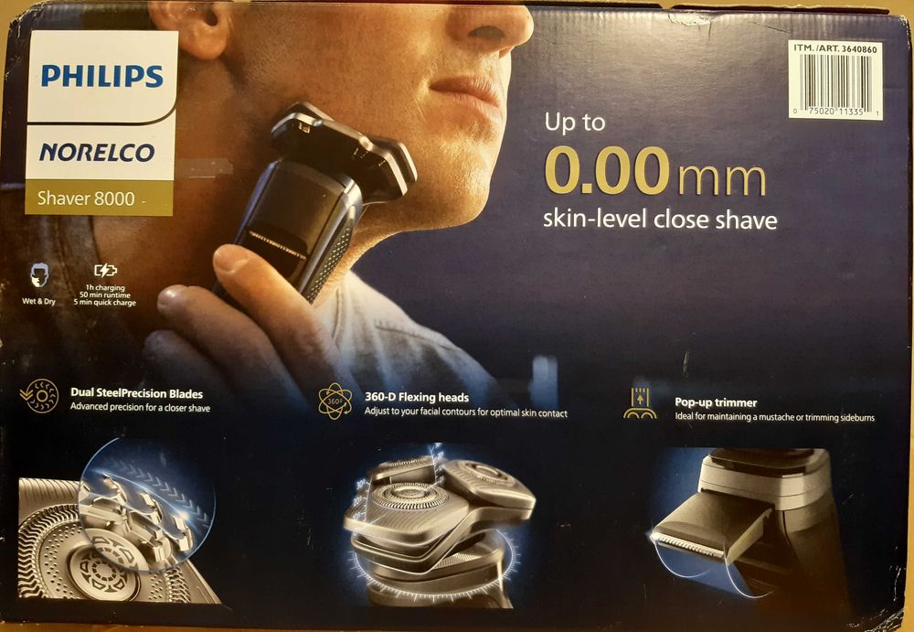 Бритва Аккумуляторная Philips Norelco 8000, Модель S8696/86,Нидерланды