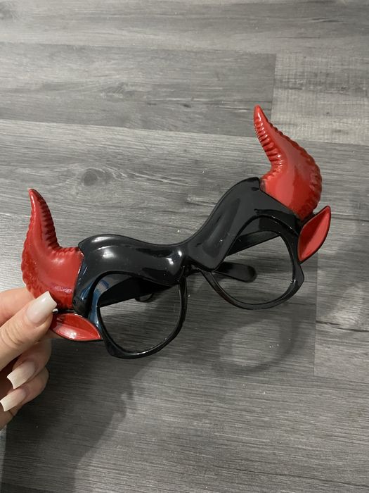 Okulary diabła diabelskie rogi