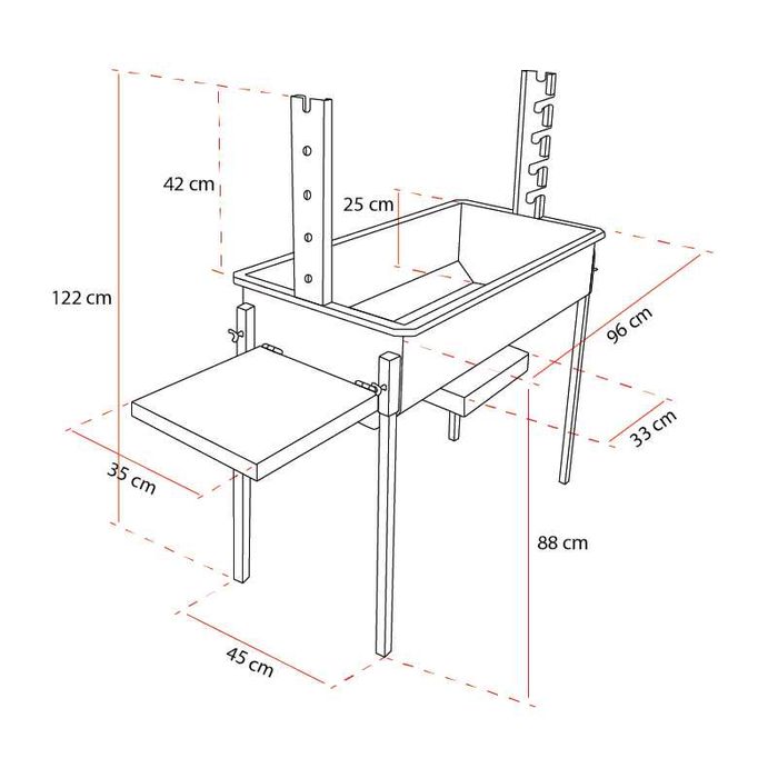 Churrasqueira a carvão em Inox BlazeElite 3 em 1