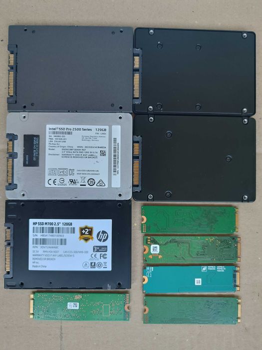 SSD 120-256 Gb не робочі