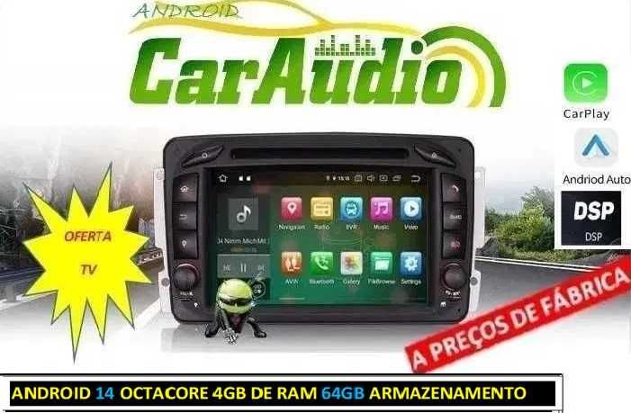 Auto-radio 2 din android 14 64 GB para Mercedes C220 w203 Octcore