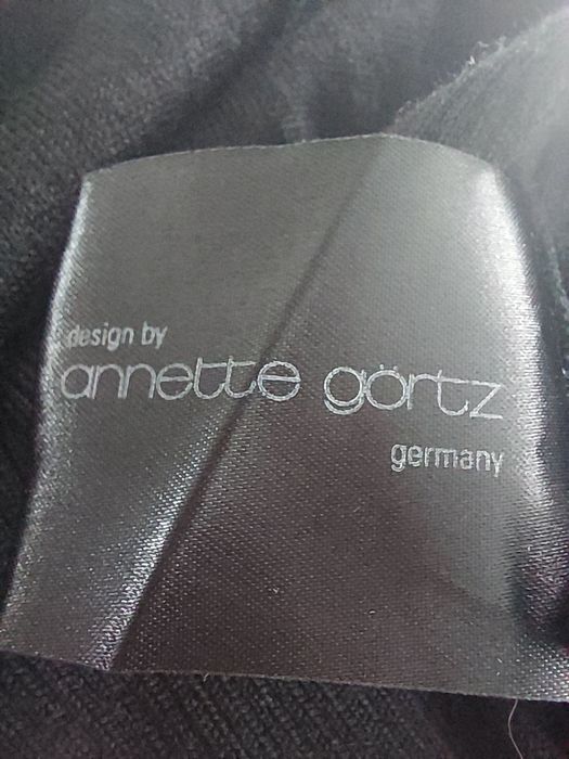 Długi damski sweter/ sukienka z wełny merino Annette Görtz rozmiar S