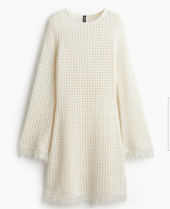 Piękna ażurowa sukienka H&M z frędzelkami. Nowa, wyprzedana, a TANIEJ!