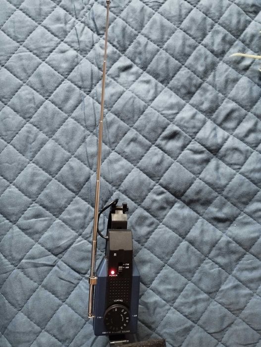 Auriculares com rádio FM / AM – antigo vintage