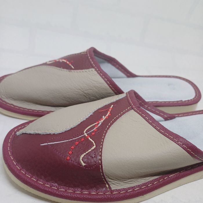 Pantofle kapcie góralskie skóra roz 40