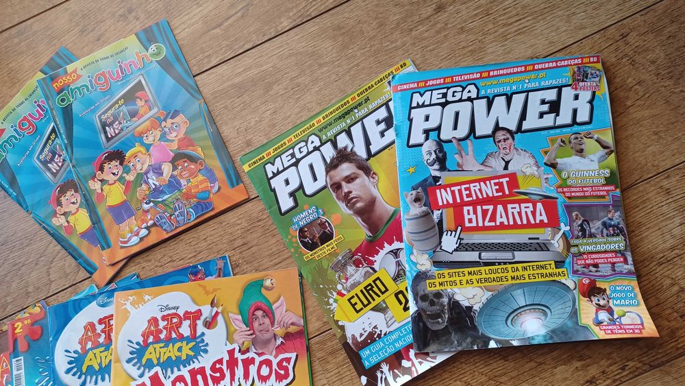 Revistas para crianças - 27 Arte Attack - 2 Amiguinhos - 2 Mega Power