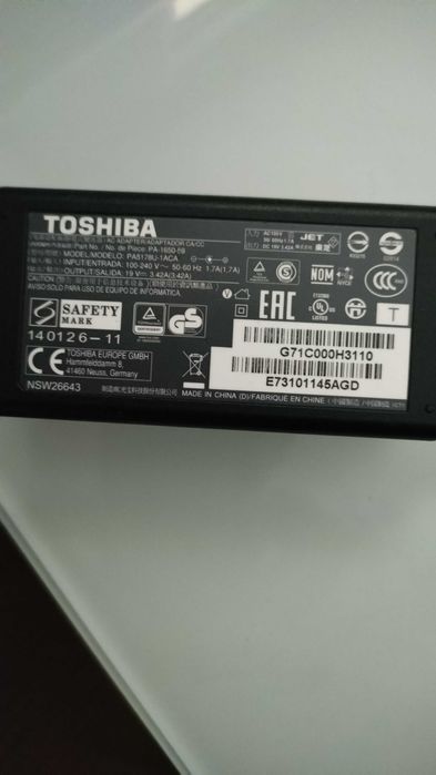 Carregador Toshiba PA5178U-1ACA