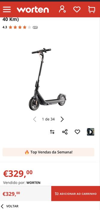 Trotinete elètrica Ninebot E2 Pro