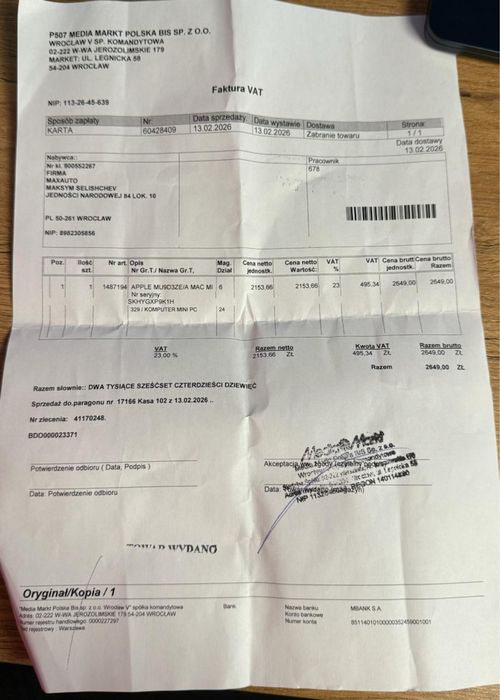 Продам Apple Mac mini m4 16/256 в стані новий