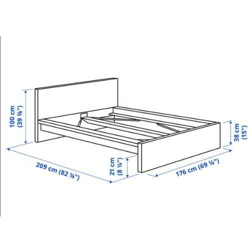 Cama de casal 160X200cm - estrutura completa sem colchao - desmontada