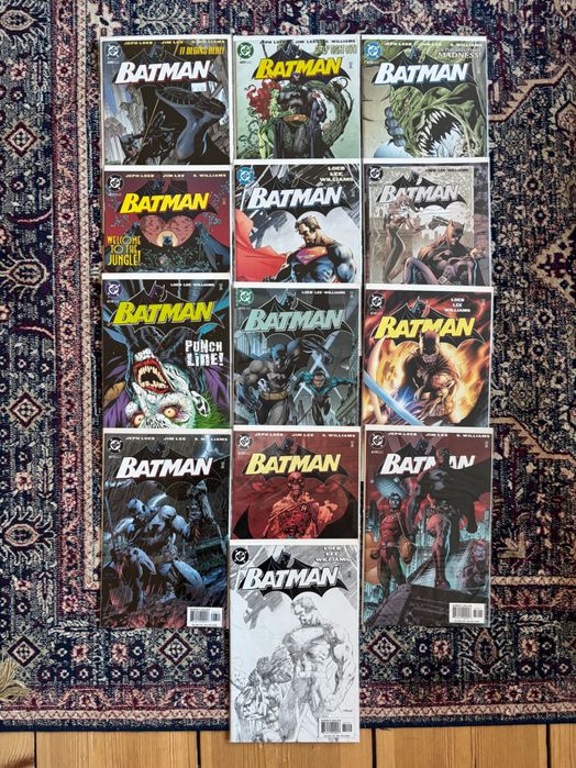 Batman HUSH #608–619 DC KOMPLET Jim Lee Sketch Variant