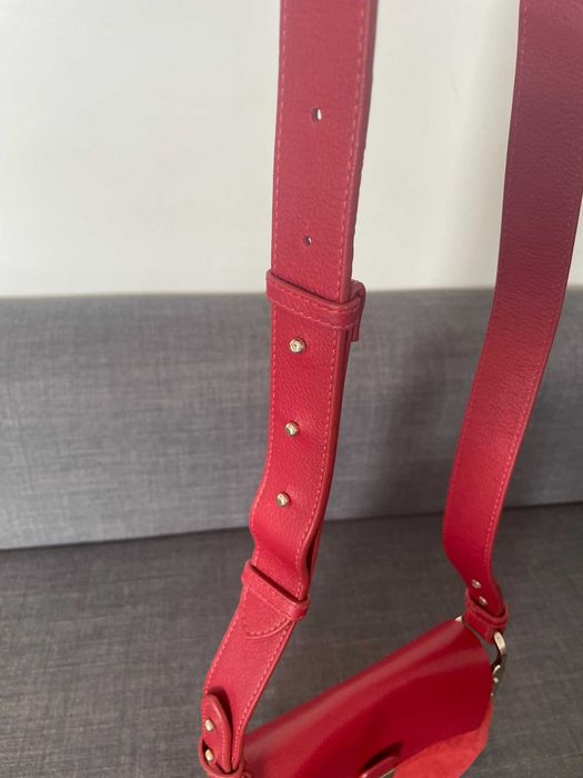 piękna burgundowa torebka Massimo Dutti