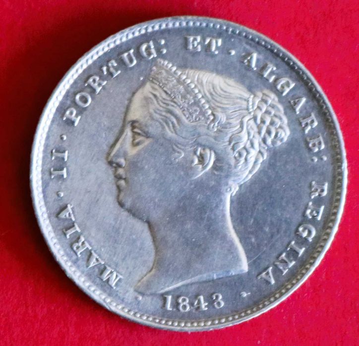 D. Maria II 200 Reis 1843 prata