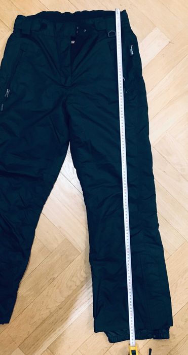 Cieple spodnie meskie zimowe czarne Crivit Thinsulate narty, snowboard