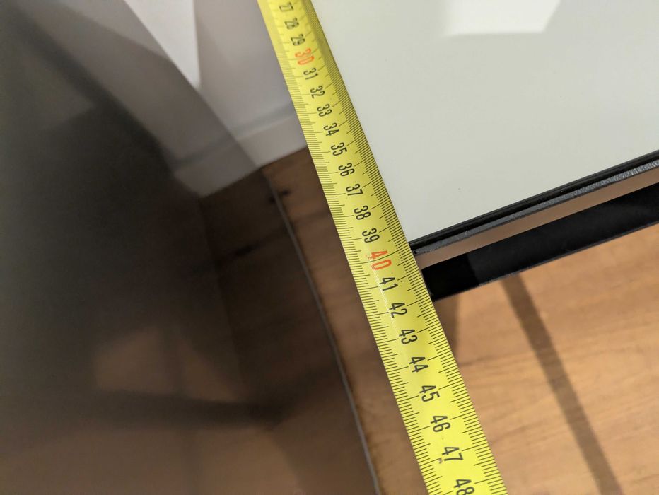 TV Console / Metal + Wood / Reversible Black/White / IKEA NIBODA64297953433218123