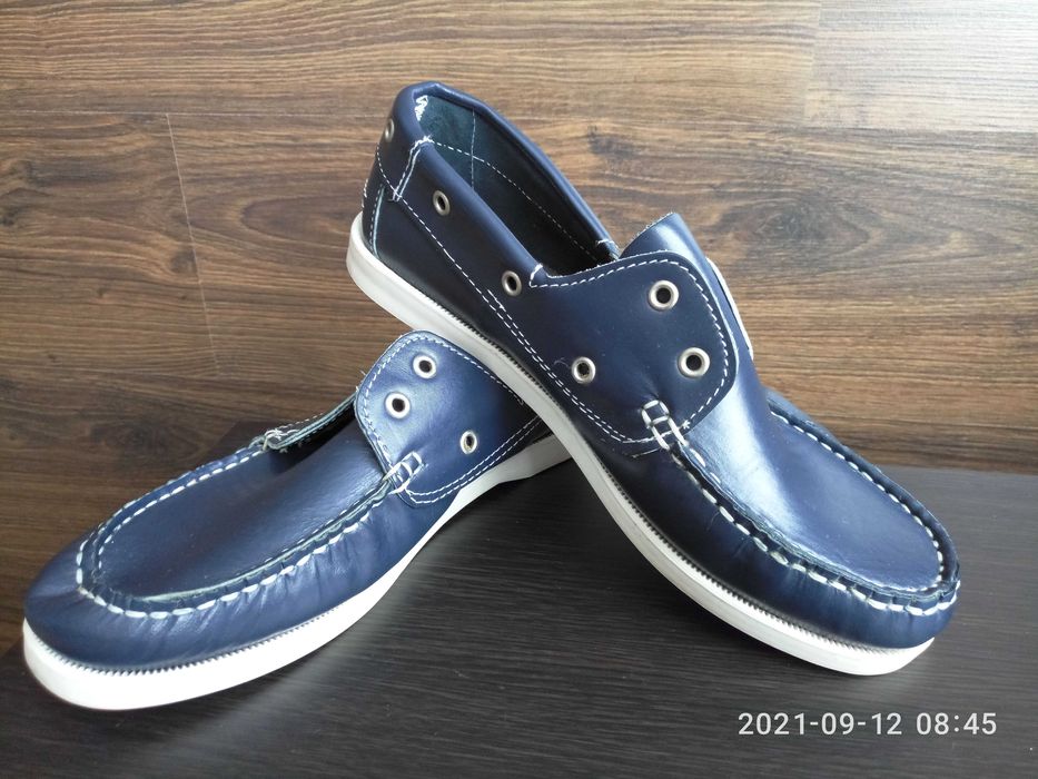 Кожаные женские мокасины Jaguar (Португалия) р.39 цвет морской  волны