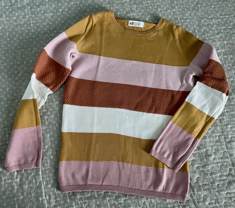 NOWY! Sweter cienki dzianinowy rozmiar 122/128