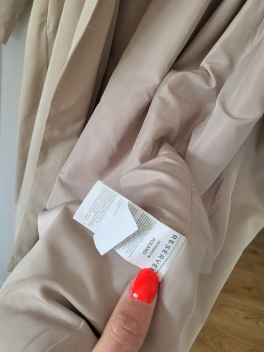Nowoczesny trencz kurtka r M reserved  premium