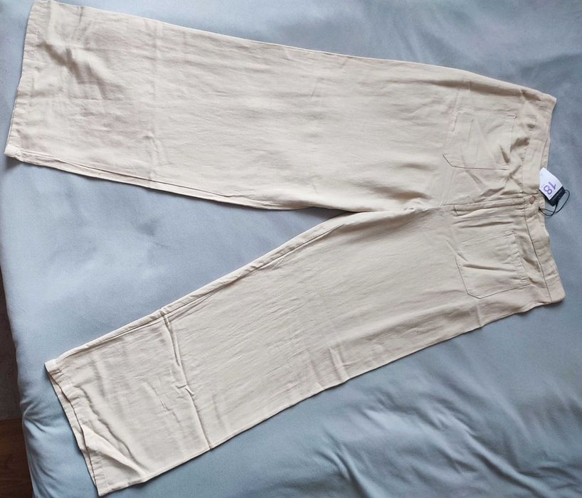 Primark spodnie 18/46, len viscoza