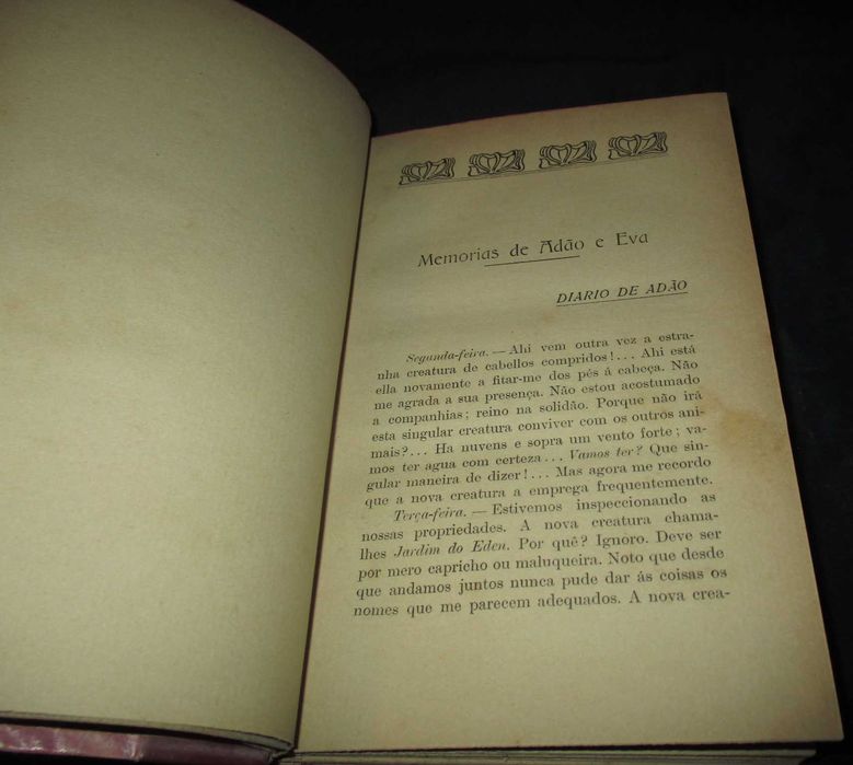 Livro Memórias de Adão e Eva e Alguns Contos Humorísticos Mark Twain