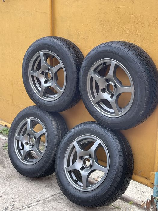 Диски з резиною r13 4.98 ваз, ланос.