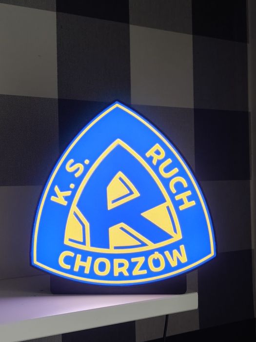 Lampa lampka nocna lightbox led Ruch Chorzów