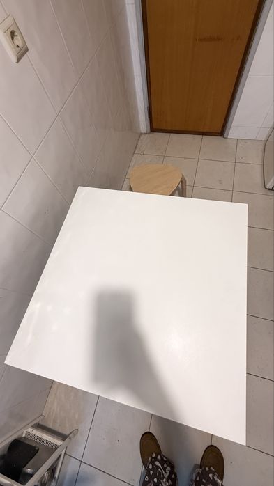 Vendo mesa branca 74*74 cm