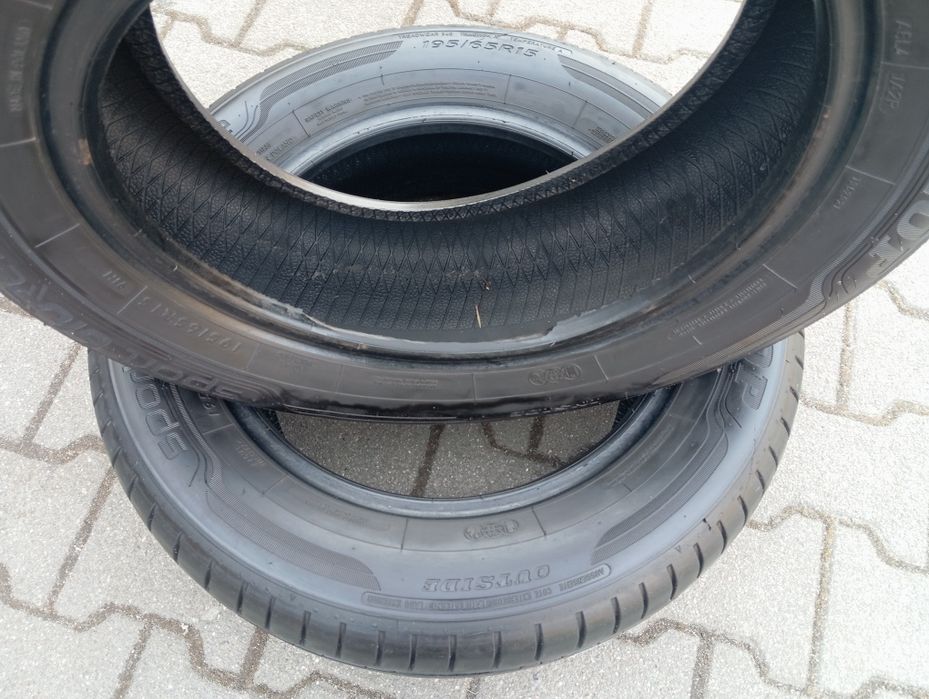 2szt lato Dunlop sportBlueResponse 195/65/15 91H gumy 7,5