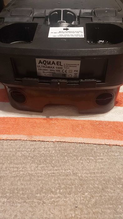 Filtr kubełkowy Aquael Ultramax 1500, super stan, nowe węże