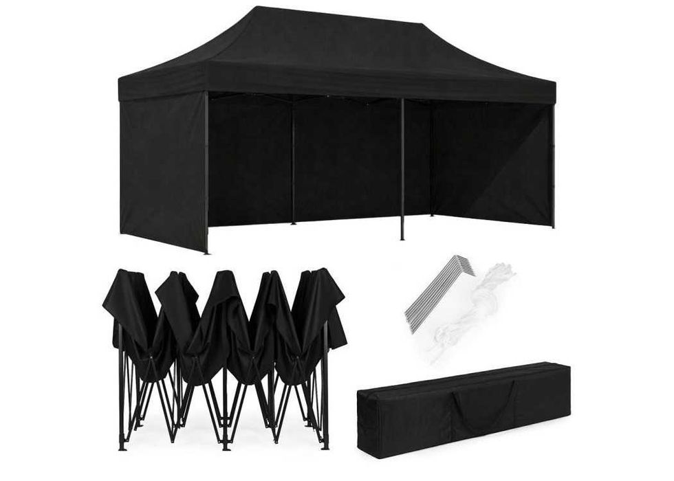 PAWILON HANDLOWY Ogrodowy 3x6m Automatyczny - CZARNY