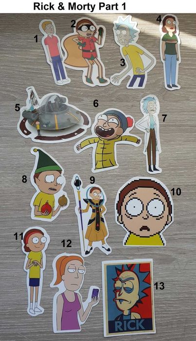 Stickers Rick & Morty