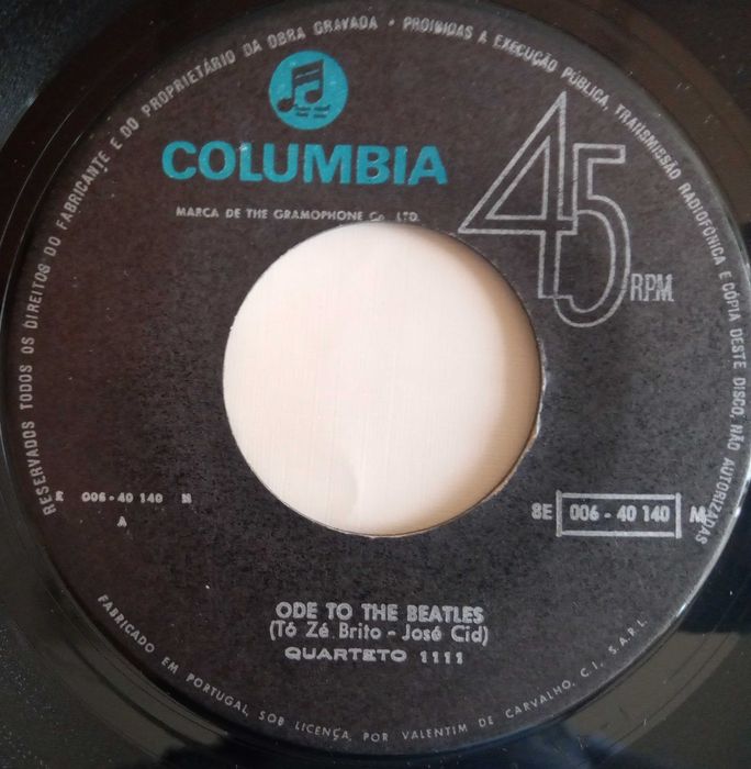 Quarteto 1111	- - - - -	Ode To The Beatles	- - - - -	Single